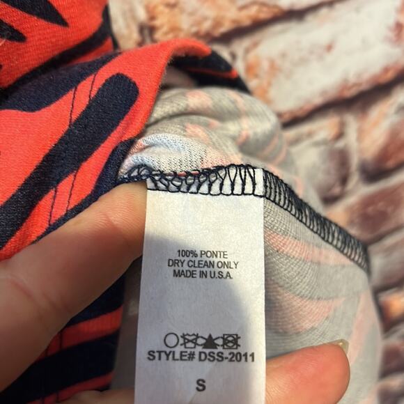 Orange blue Veronica M. Strapless fitted dress pockets - Picture 6 of 7